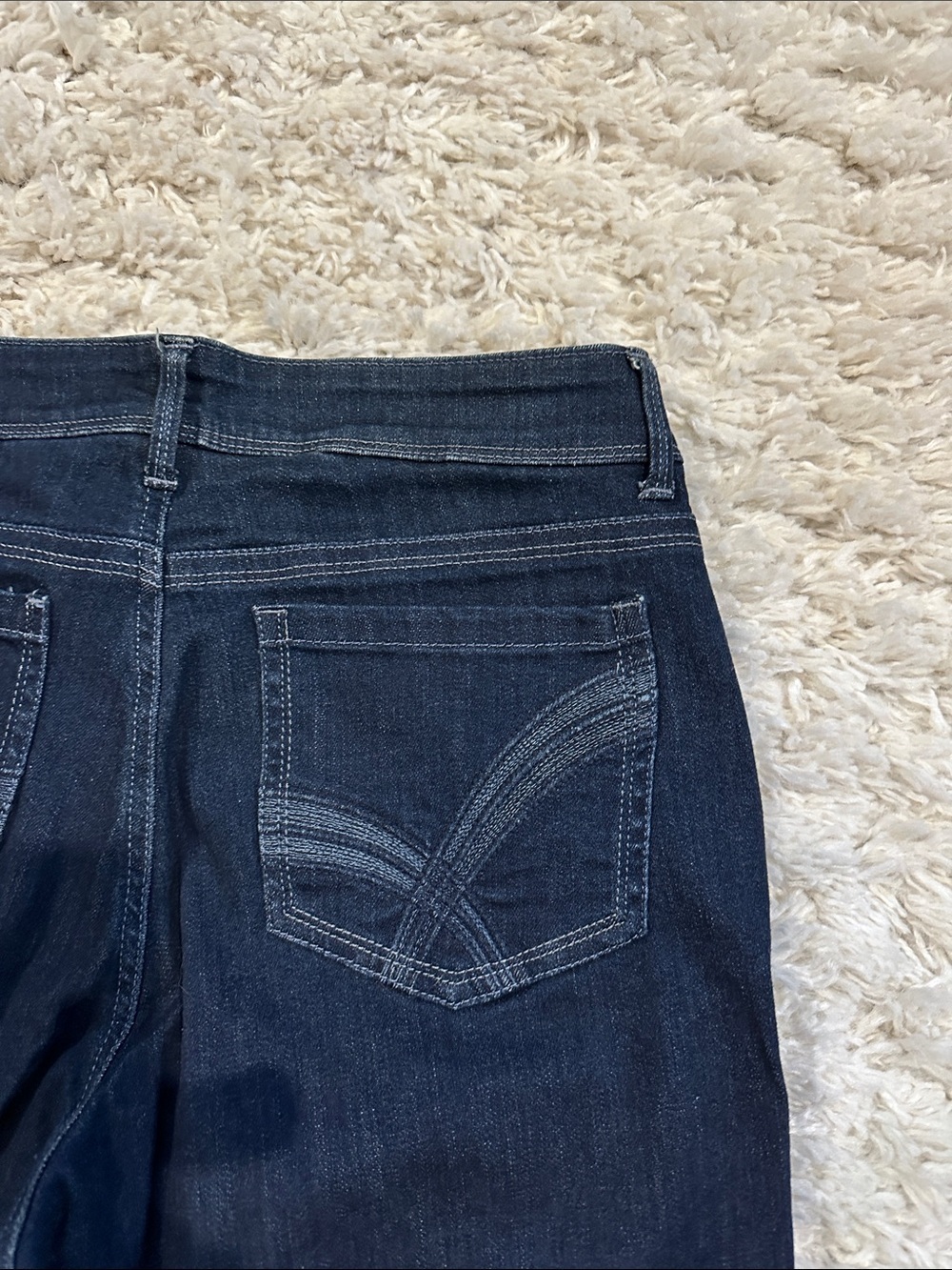 LEE PLATINUM Women's Dark Blue Bootcut Jeans Slimming & Flattering Sz 10, 32x30 - Picture 7 of 14